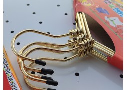 Вішалки-плечики металеві 400х4мм. з поворотним гачком (золотисті)